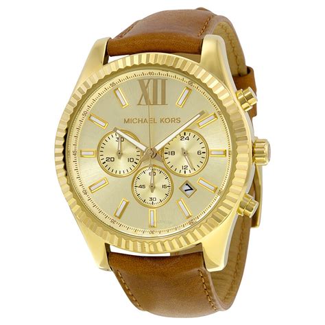 gold michael kors mens watches|michael kors lexington watch men's.